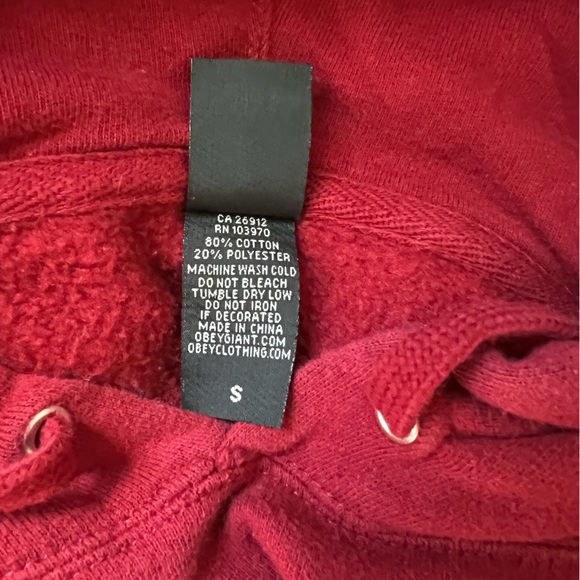 OBEY SWEATSHIRT HOODIE ORIGINAL GANGSTA - Picture 4 of 4
